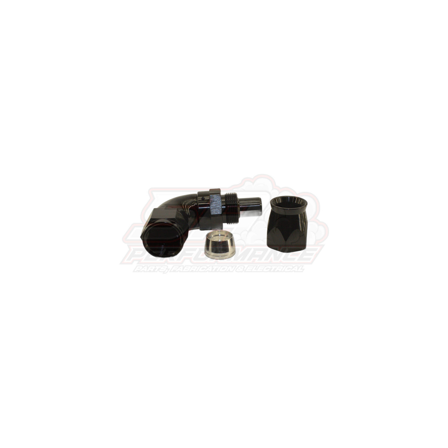 AN10 90° Full Flow PTFE Teflon Hose End