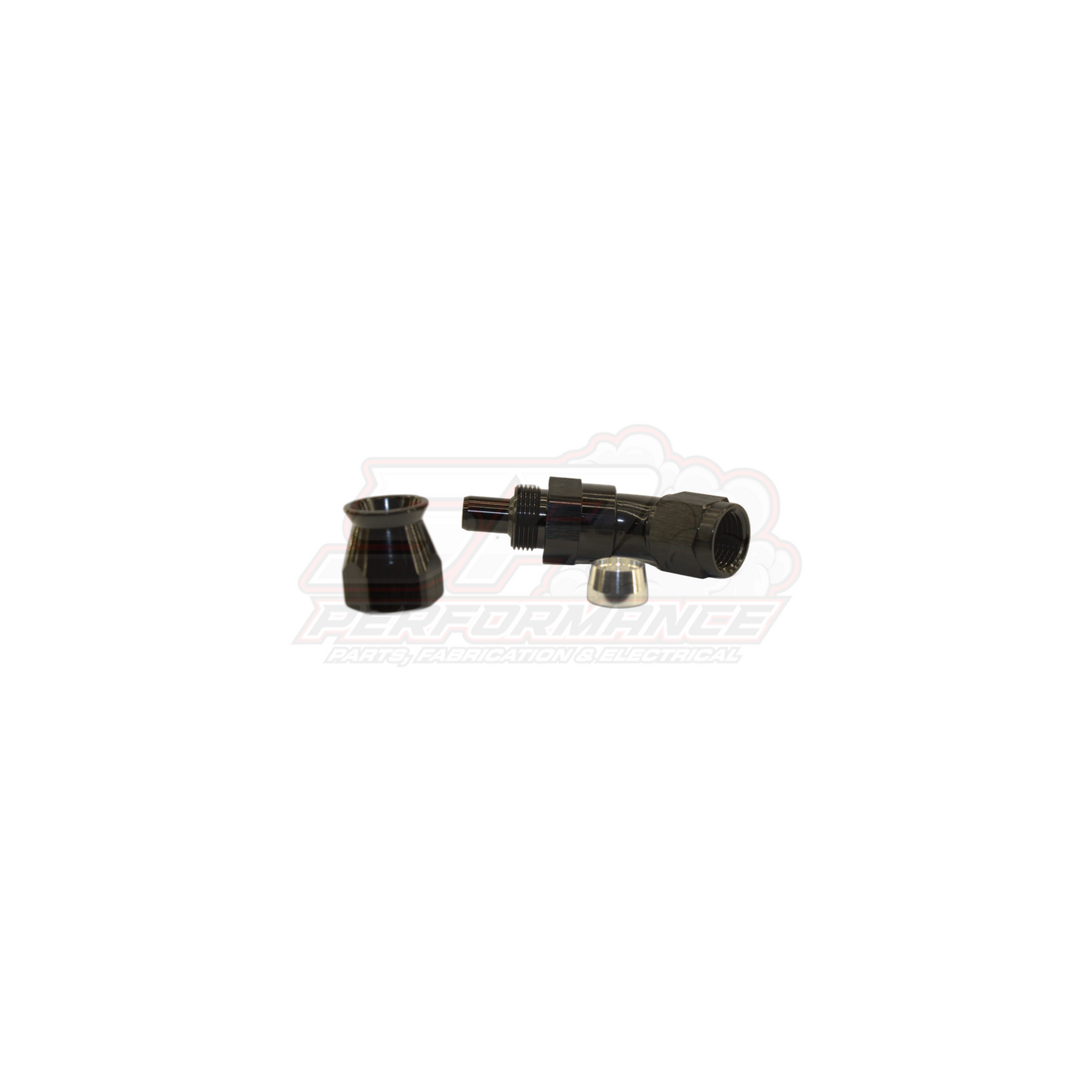 AN6 45° Full Flow PTFE Teflon Hose End