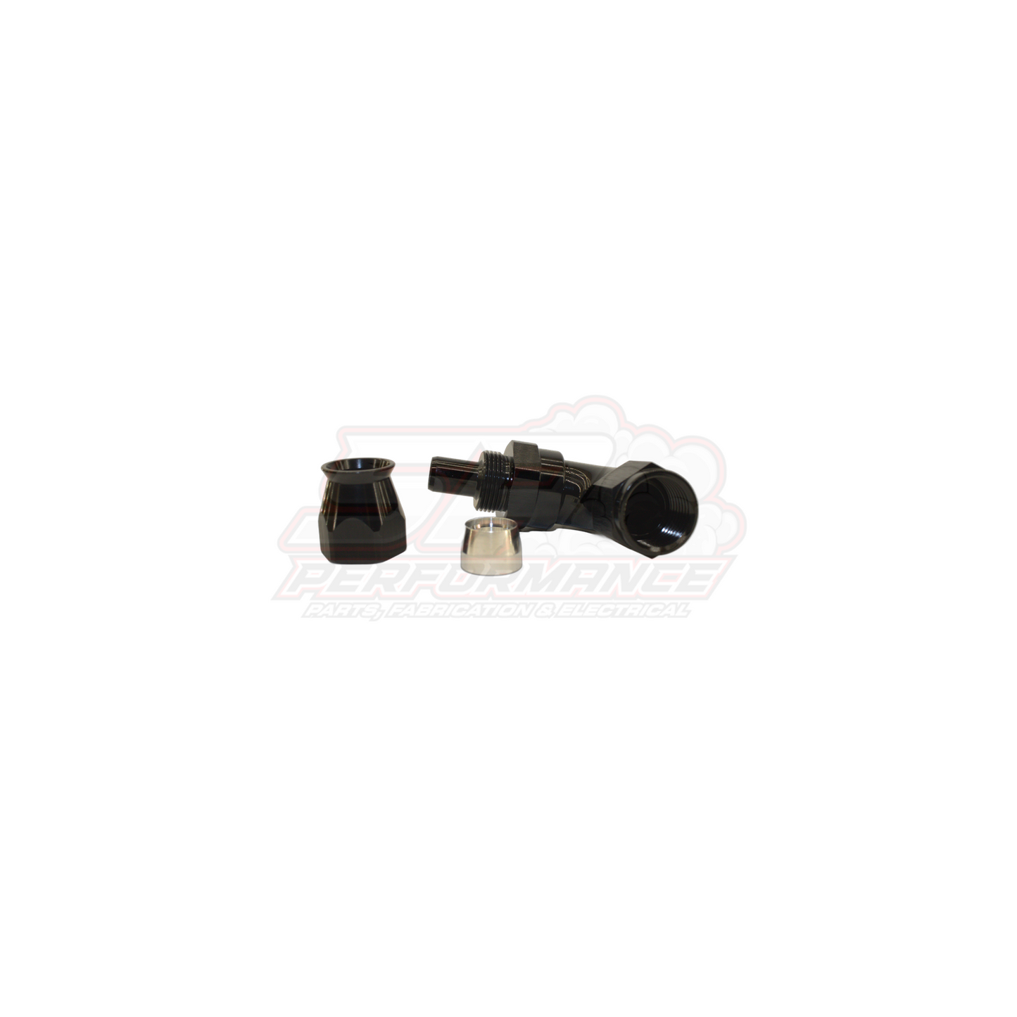 AN8 90° Full Flow PTFE Teflon Hose End