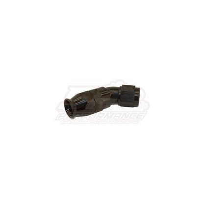 AN6 45° Full Flow PTFE Teflon Hose End