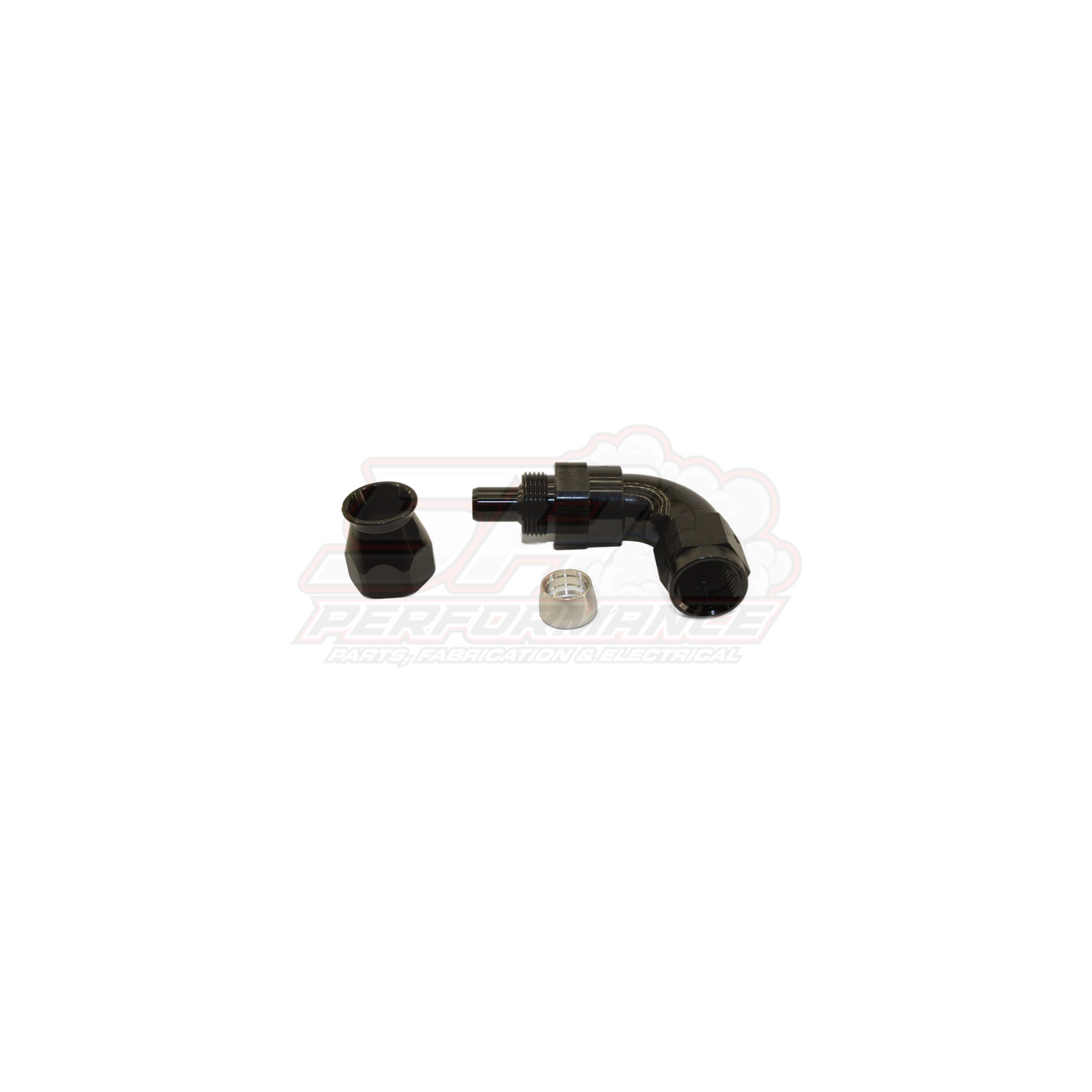 AN6 90° Full Flow PTFE Teflon Hose End