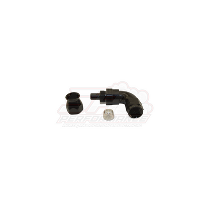 AN6 90° Full Flow PTFE Teflon Hose End
