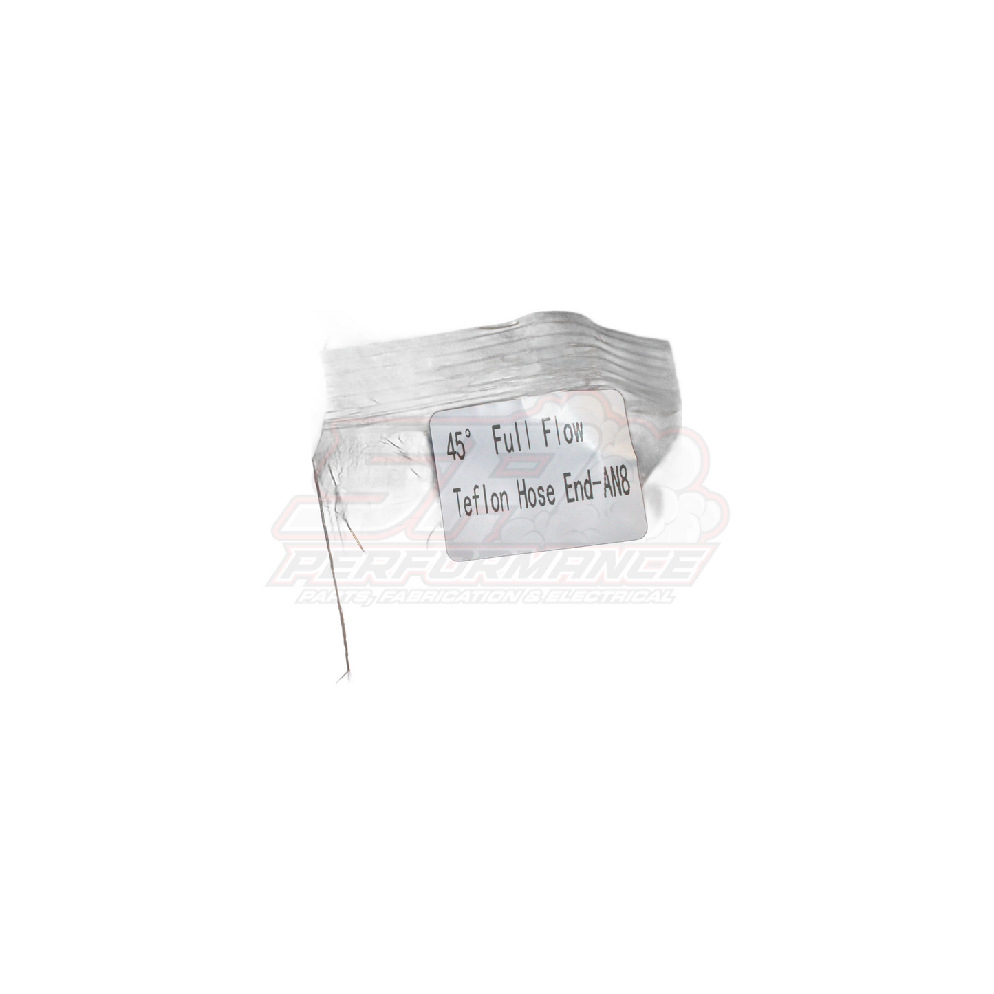 AN8 45° Full Flow PTFE Teflon Hose End