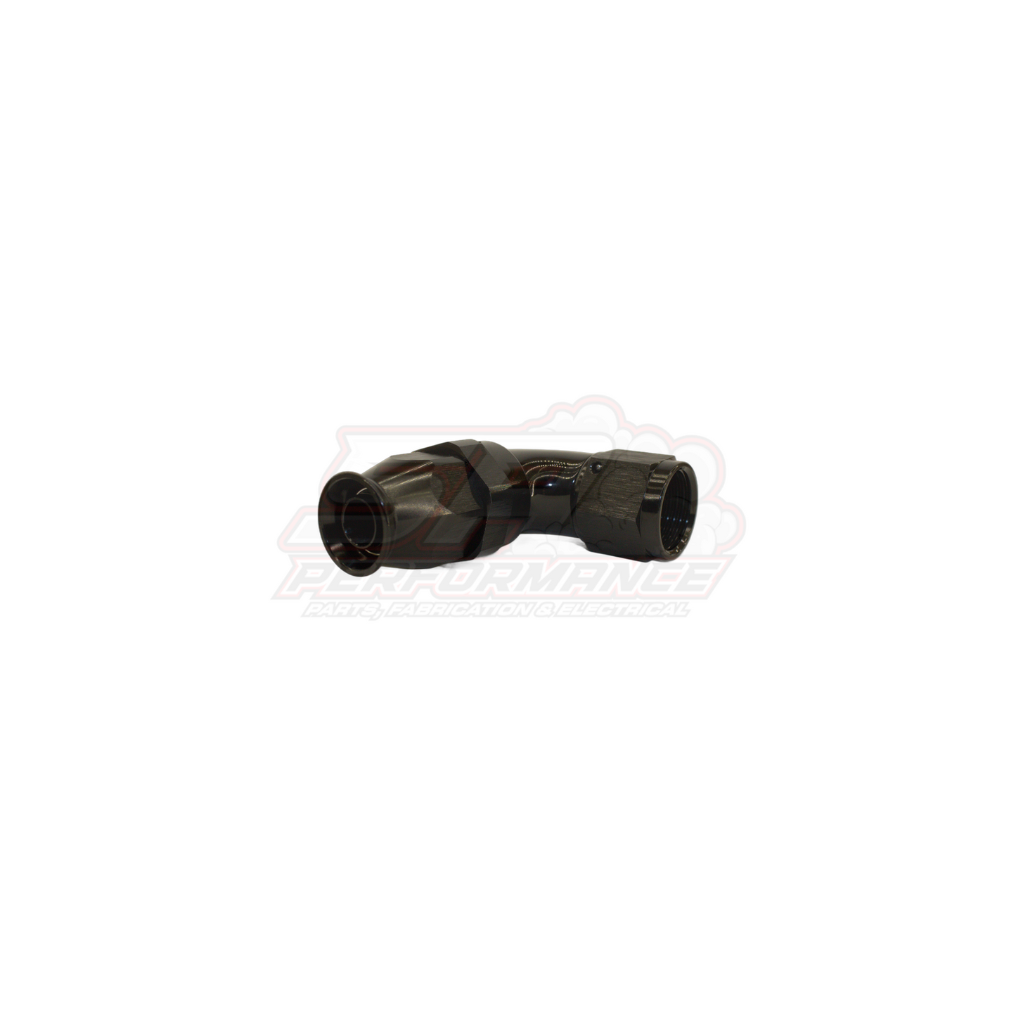AN8 90° Full Flow PTFE Teflon Hose End