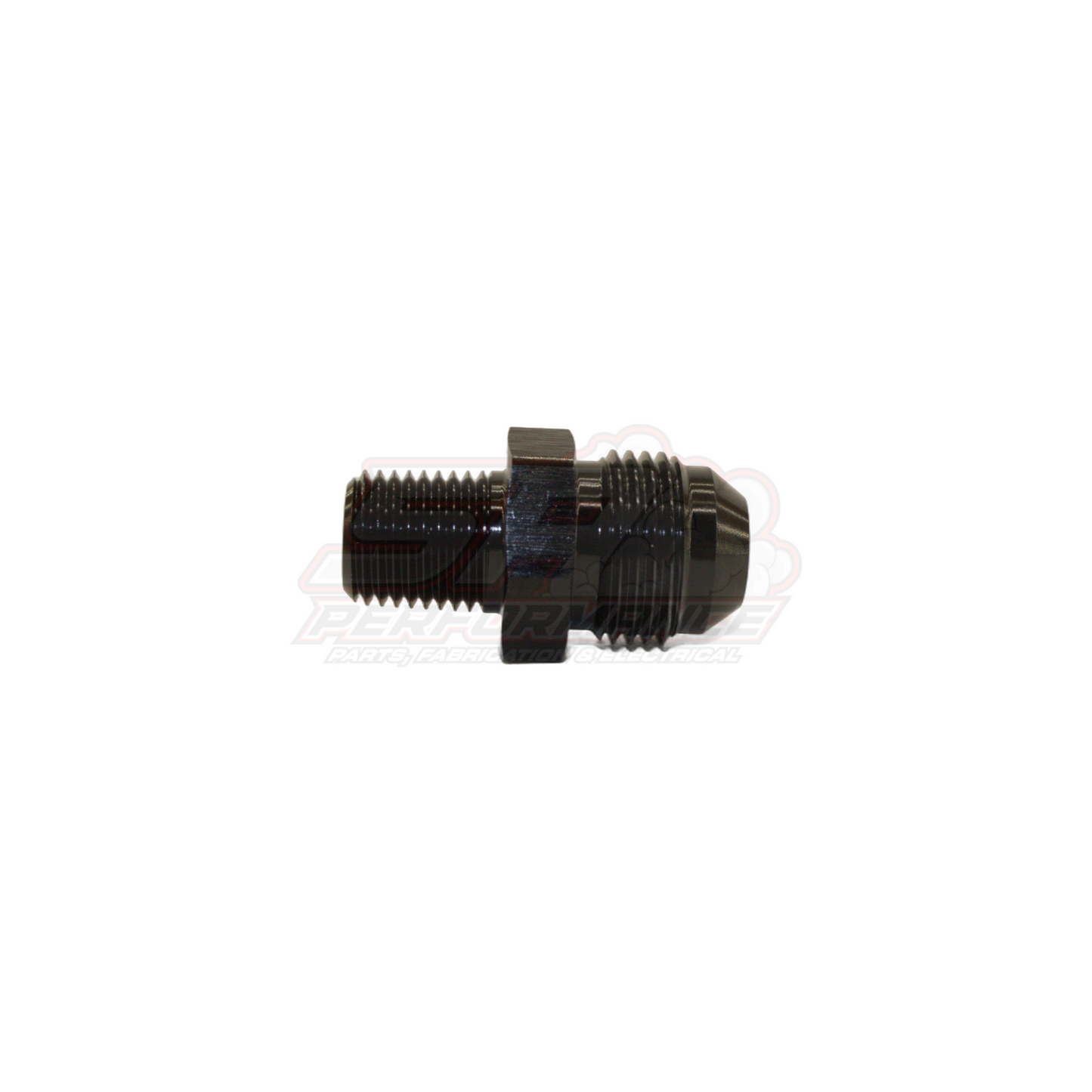 AN8 Male Flare to 1/4" Male NPT Straight Adapter