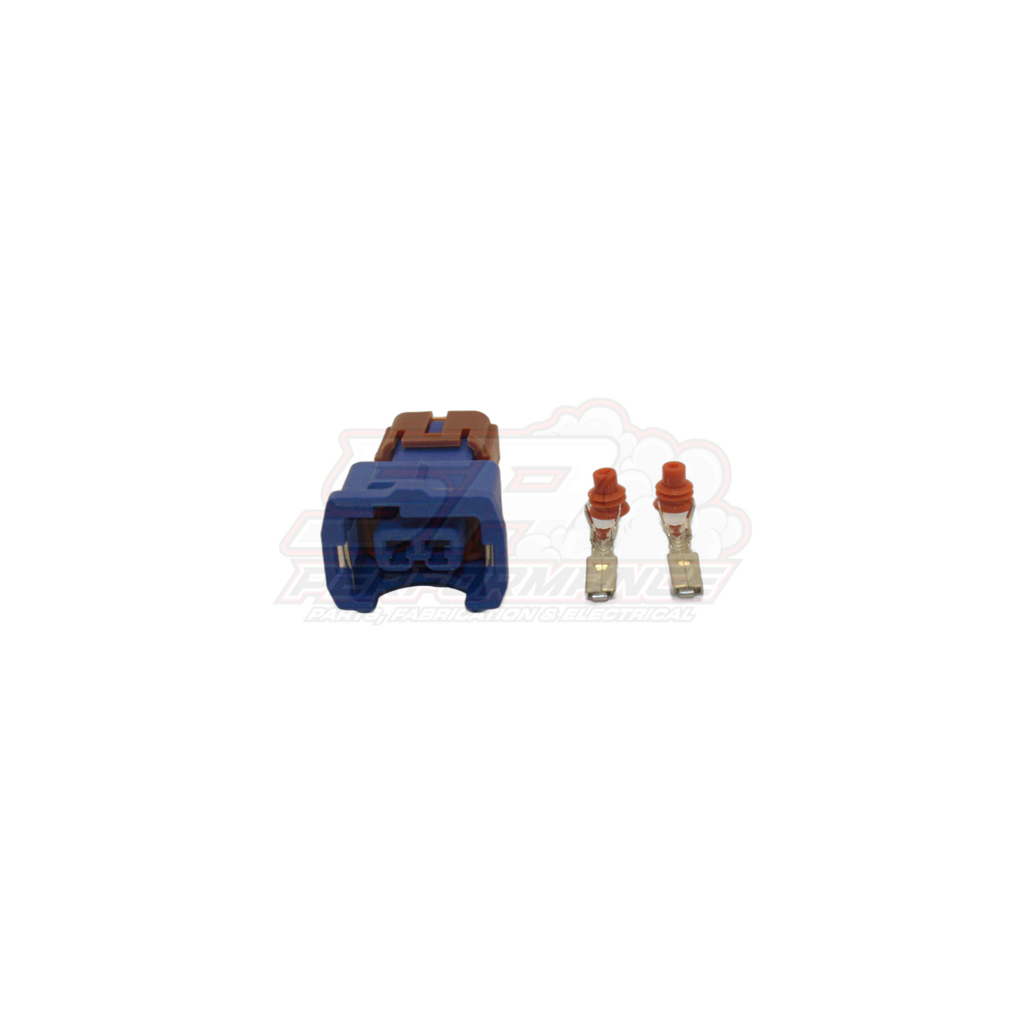 Bosch Style 2 Pin Blue Connector "Offset Far Left Guide"