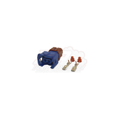 Bosch Style 2 Pin Blue Connector "Offset Far Left Guide"