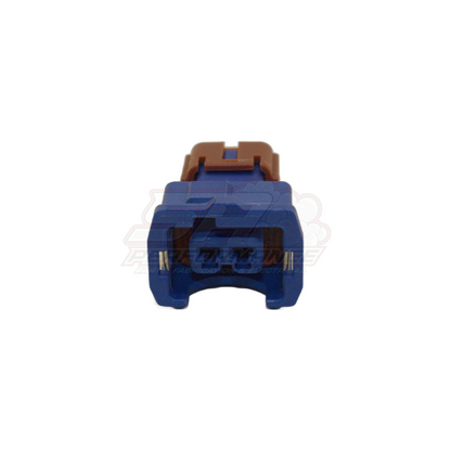 Bosch Style 2 Pin Blue Connector "Offset Far Left Guide"