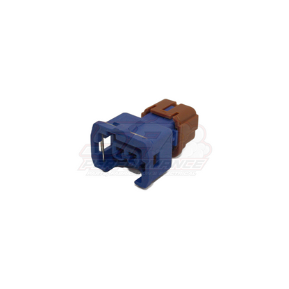Bosch Style 2 Pin Blue Connector "Offset Far Left Guide"