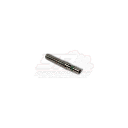 Deutsch DT female terminal 1.0-2.0mm² side view showing solid green identification band and crimp barrel