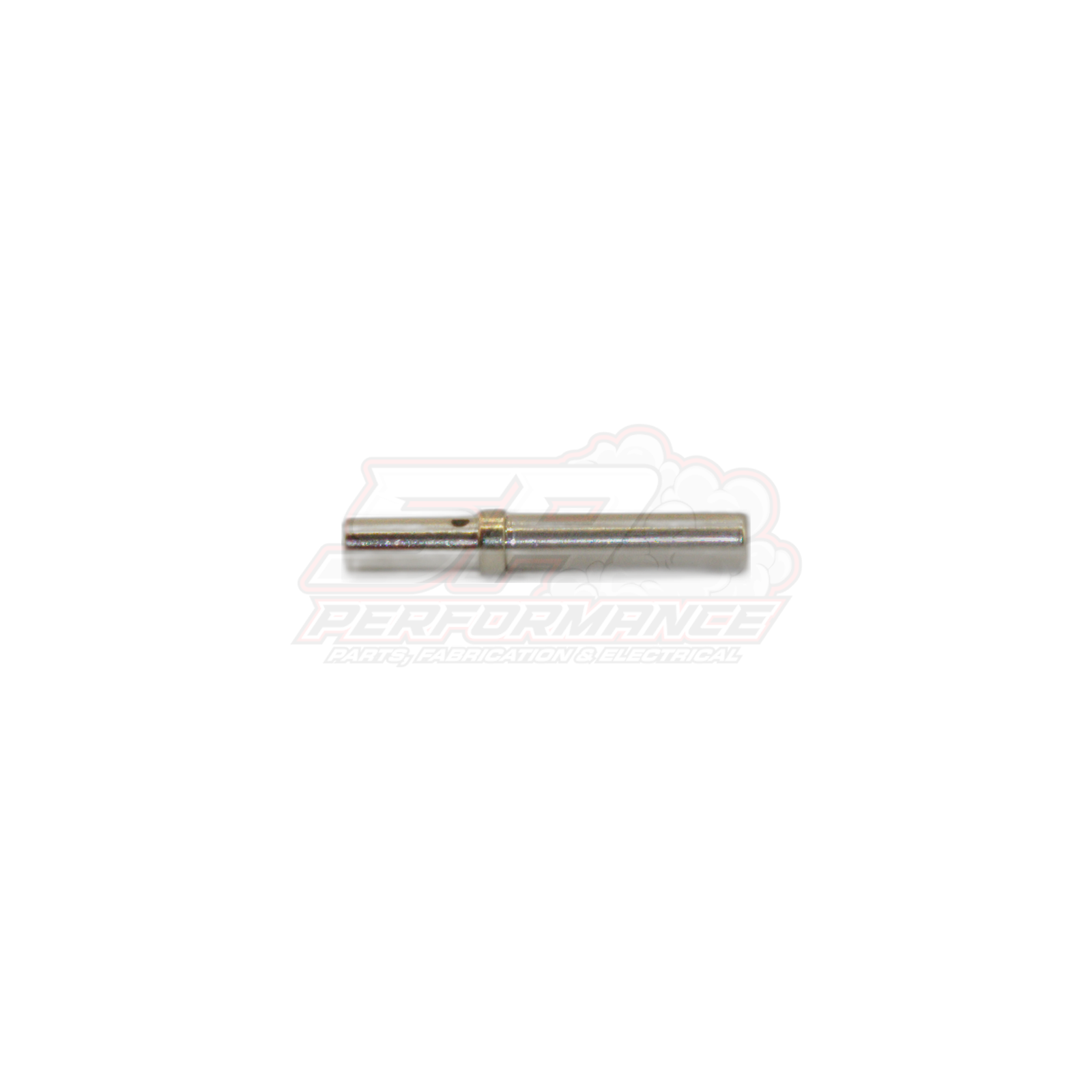 Deutsch DT female socket terminal 14-20 AWG side view showing solid closed barrel band and brass contact pin